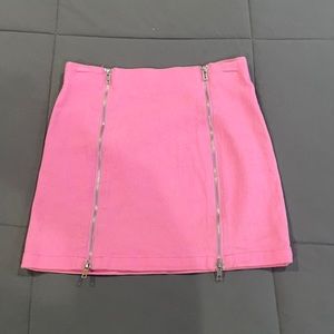 Forever 21 Pink Denim Mini Skirt